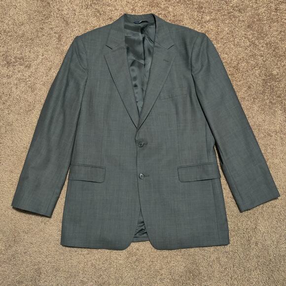 Brooks Brothers 346 Stretch Sport Coat Wool Blend Windowpane Plaid Size 43 RG - Picture 2 of 11